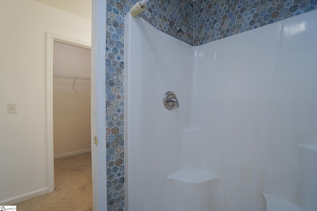 bathroom with walk in shower