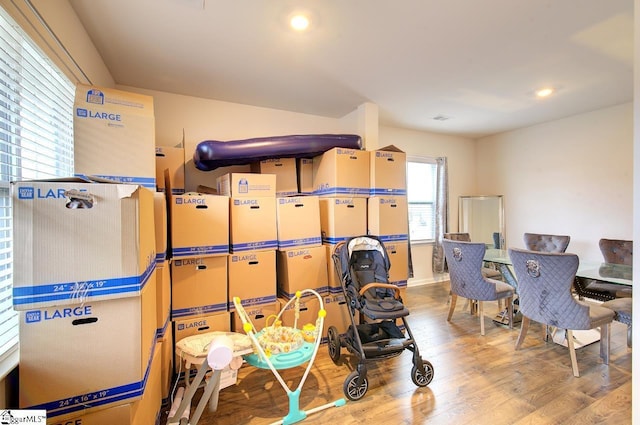 view of storage area