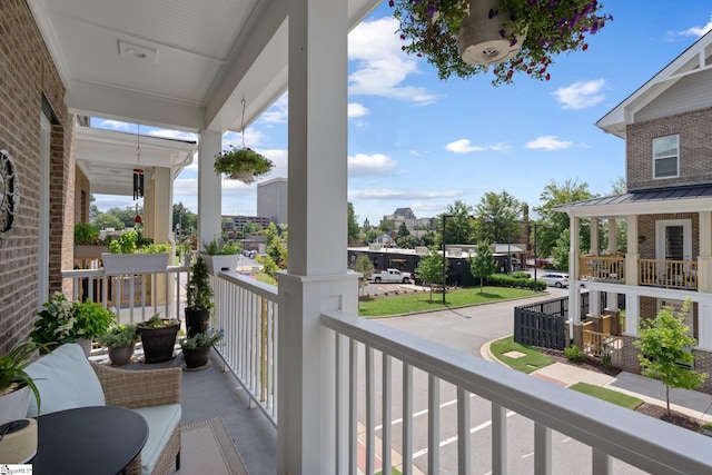 view of balcony