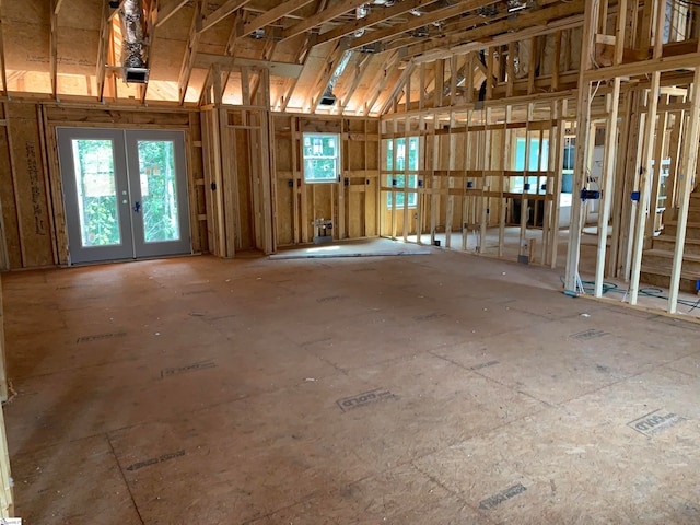 miscellaneous room featuring french doors