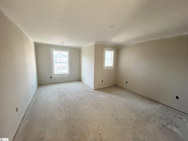 unfurnished room with a wealth of natural light