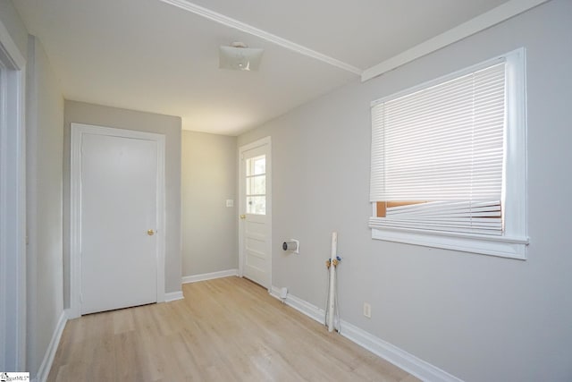 interior space featuring light hardwood / wood-style flooring