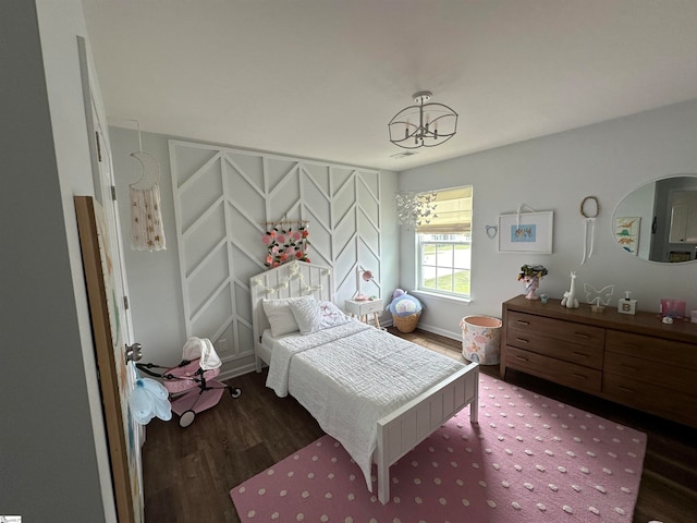 bedroom featuring wood-type flooring