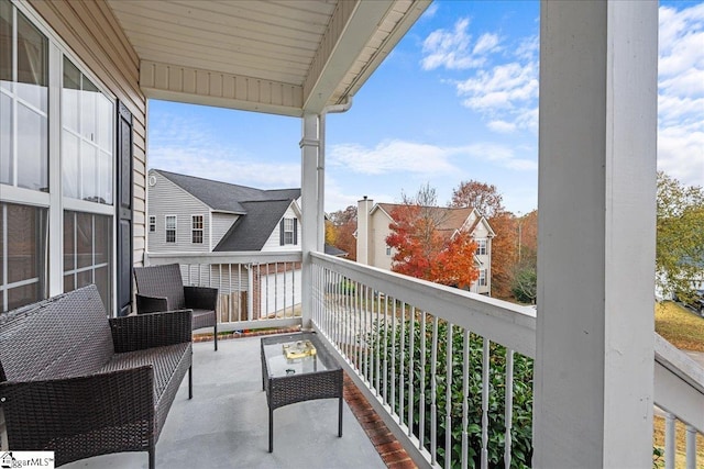 view of balcony