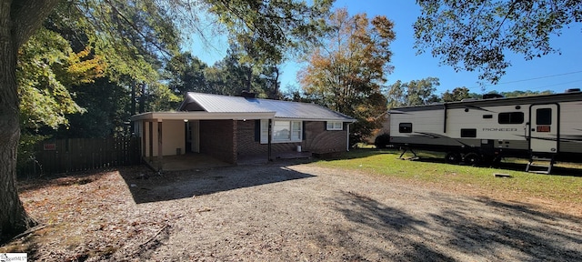 view of front of home