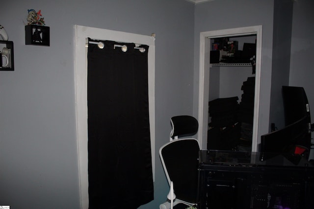 bedroom featuring a closet