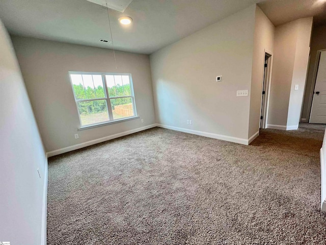 view of carpeted empty room