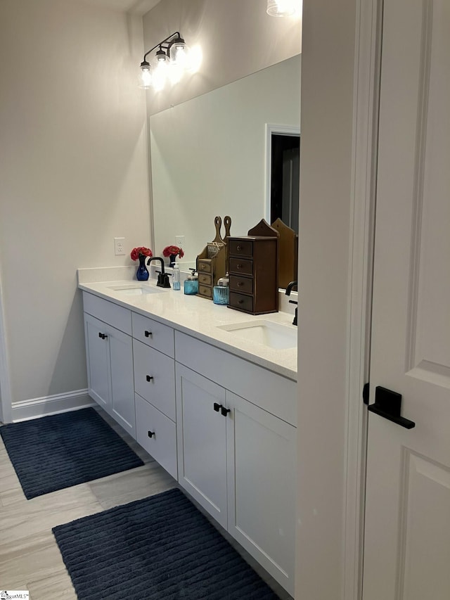 bathroom featuring vanity