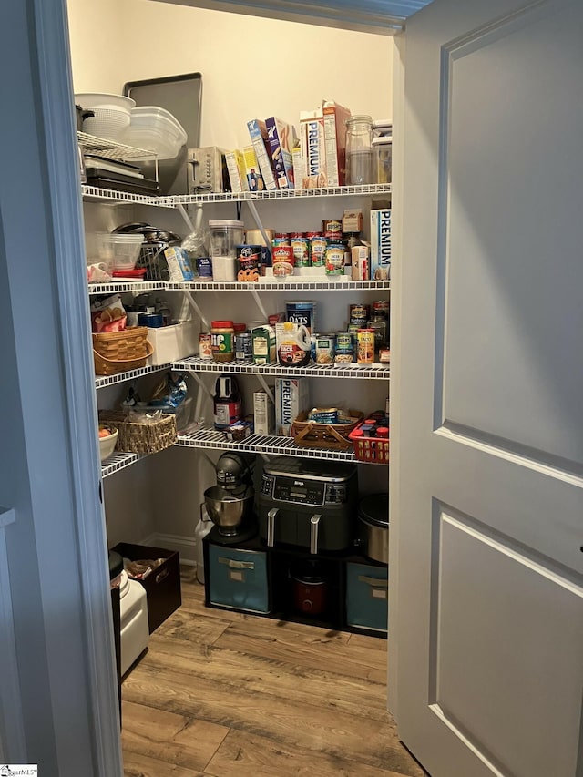 view of pantry