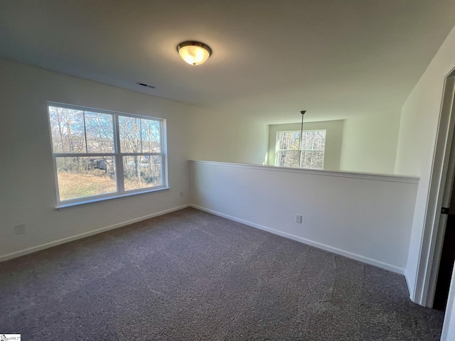 view of carpeted empty room