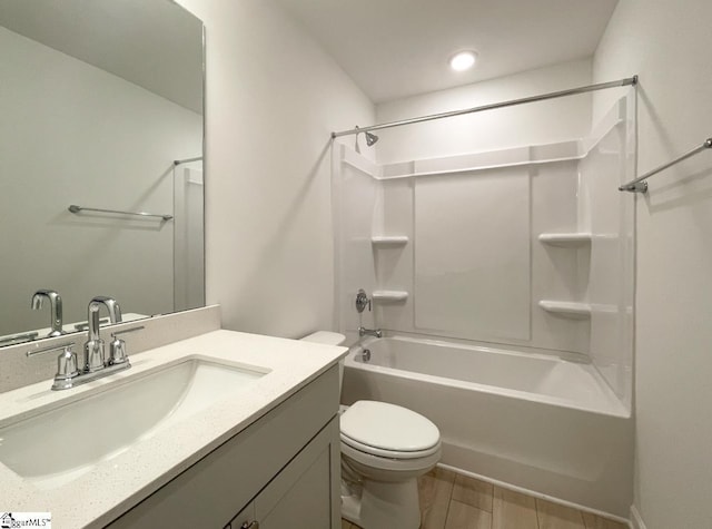 218 Brochaill Ct, Piedmont, SC 29673 - full bathroom with bathing tub / shower combination, vanity, and toilet