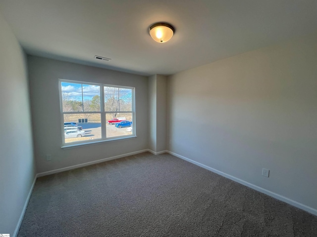 view of carpeted empty room