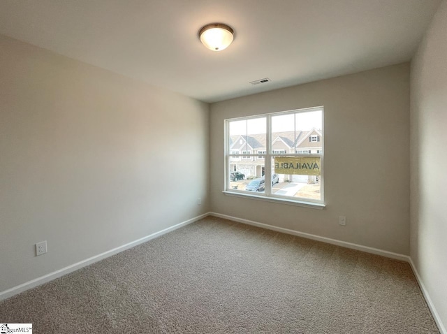 view of carpeted empty room