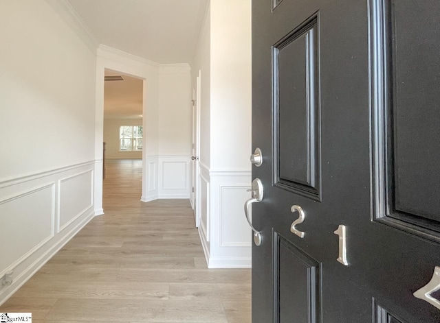 214 Brochaill Ct, Piedmont, SC 29673 - interior space featuring ornamental molding and light wood-type flooring
