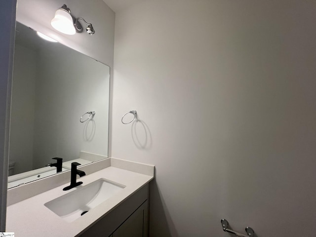 bathroom with vanity