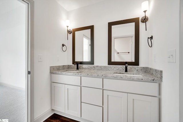 bathroom featuring vanity