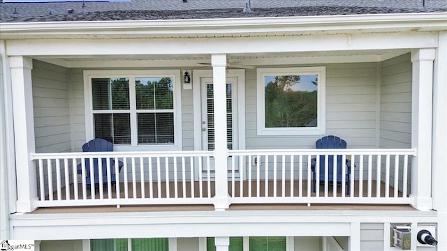 exterior space featuring a balcony