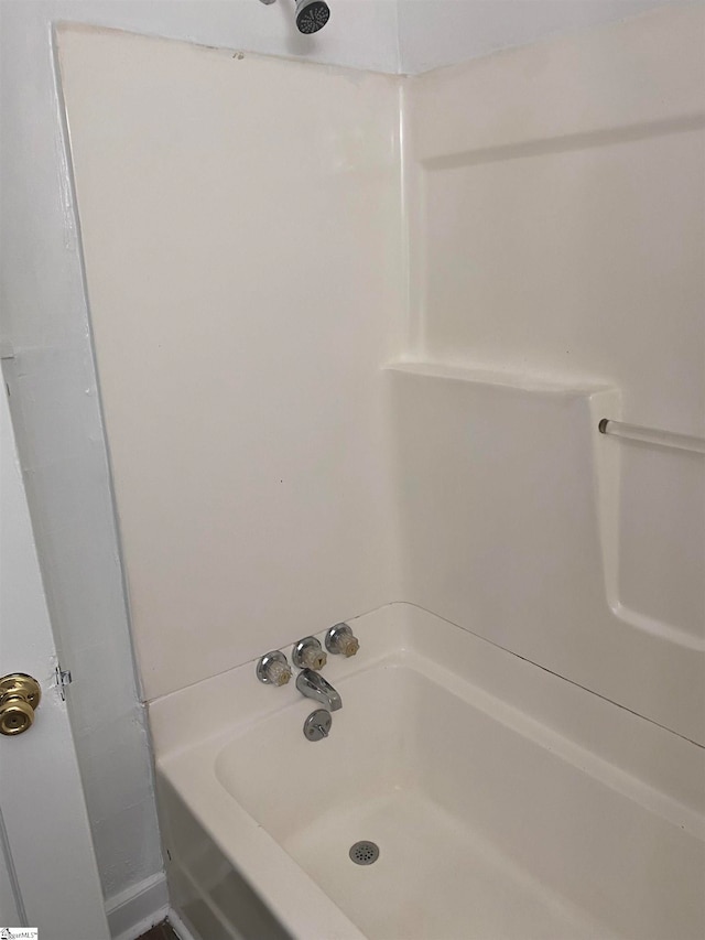 bathroom featuring plus walk in shower