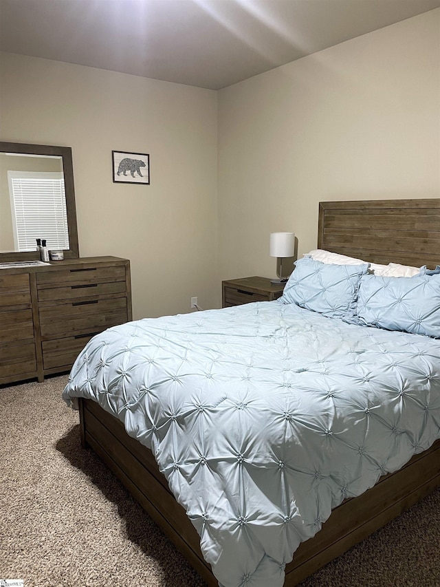 bedroom featuring carpet