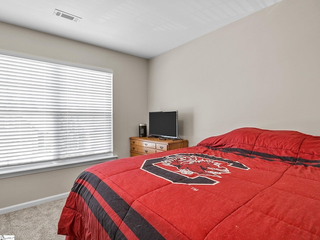 bedroom with carpet floors