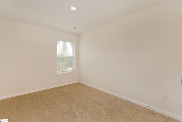 view of carpeted empty room