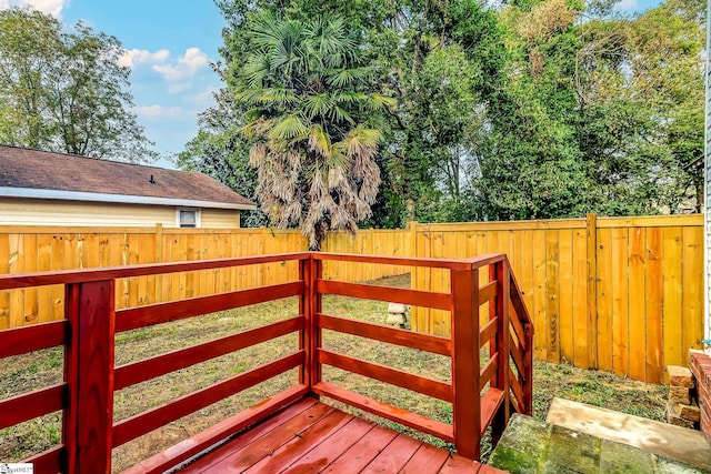 view of wooden terrace