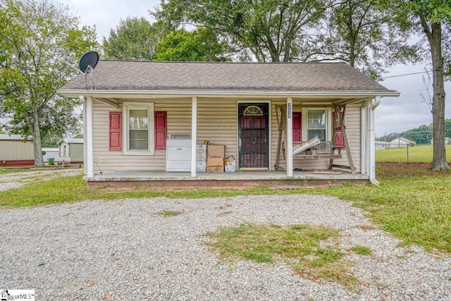 bungalow-style home featuring a porch