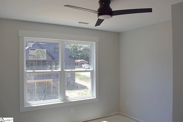 123 Jackson St, Greer, SC 29650 - unfurnished room featuring ceiling fan