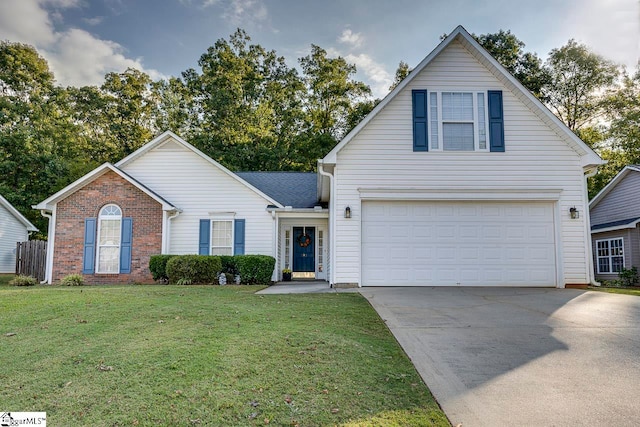 view of front property with a front yard