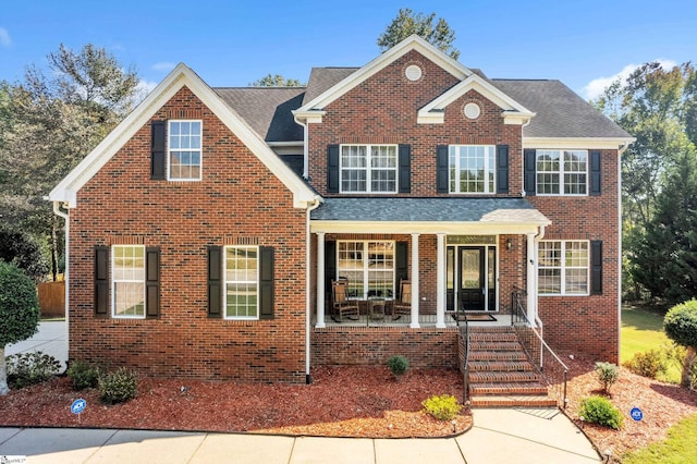 view of front property with a porch