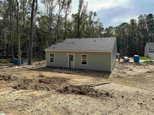 view of rear view of property