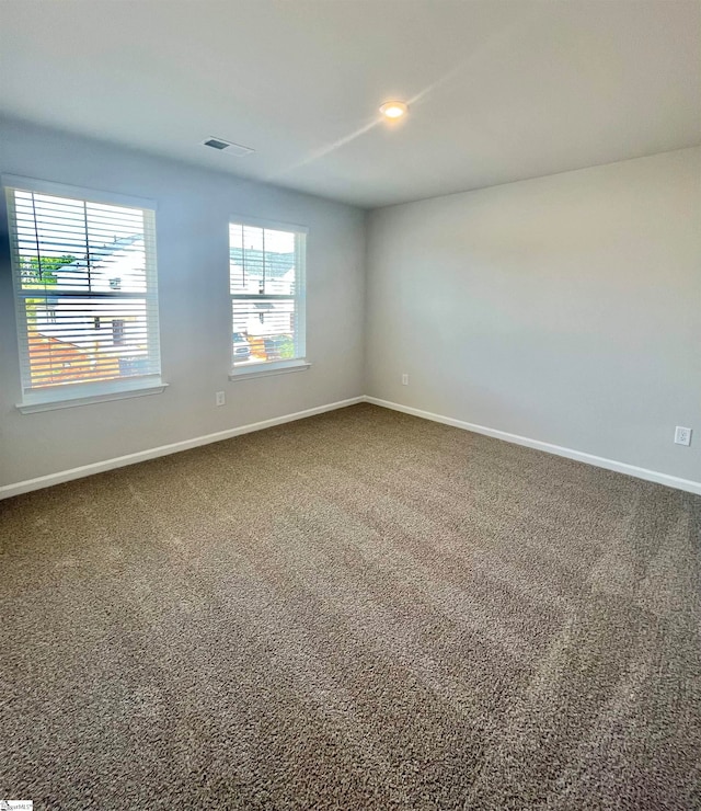 view of carpeted empty room