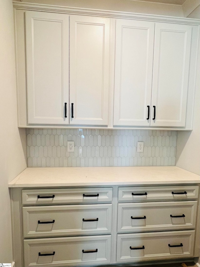 interior details with decorative backsplash