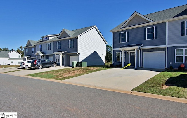 view of front facade featuring a garage