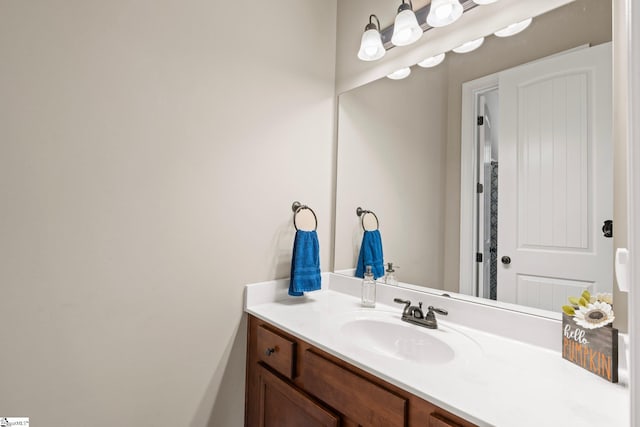 bathroom with vanity