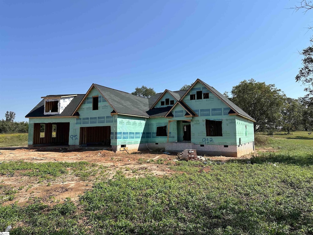 992 Bumblebee Ln, Wellford, SC 29385 - unfinished property with crawl space