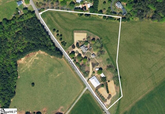 10490 New Cut Rd, Campobello, SC 29322 - map / location featuring property boundaries highlighted