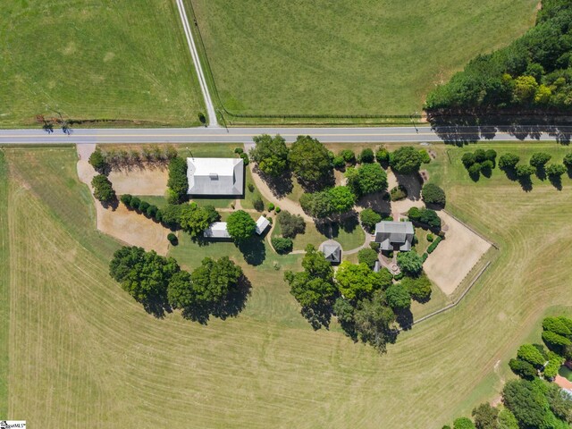 10490 New Cut Rd, Campobello, SC 29322 - aerial view of property and surrounding area with rural landscape