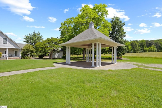 10490 New Cut Rd, Campobello, SC 29322 - view of home's community with a gazebo and a lawn