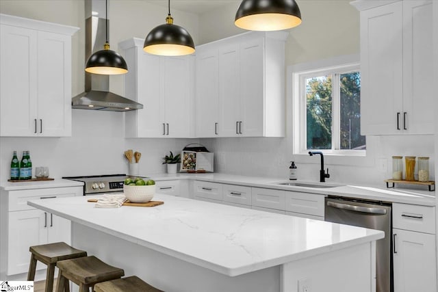 kitchen with white cabinetry and stainless steel dishwasher