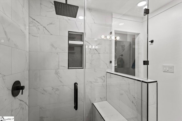 bathroom with walk in shower