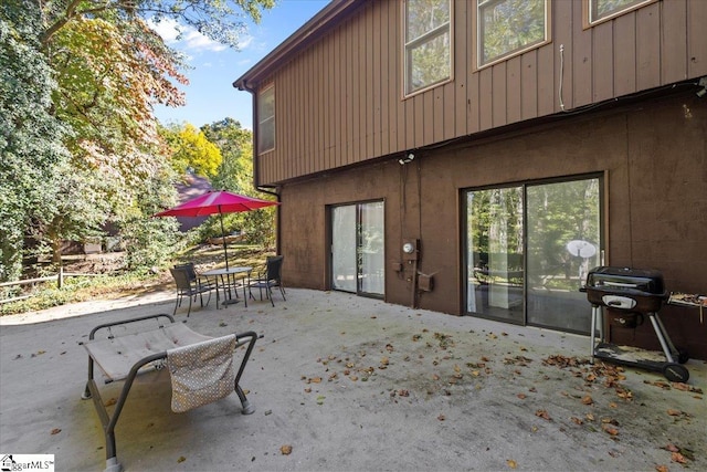 back of house featuring a patio area