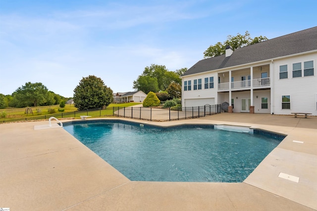 view of pool with a patio