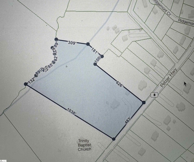 3560 Pelzer Hwy, Easley, SC 29642 - map / location of property area