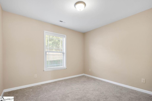 view of carpeted empty room