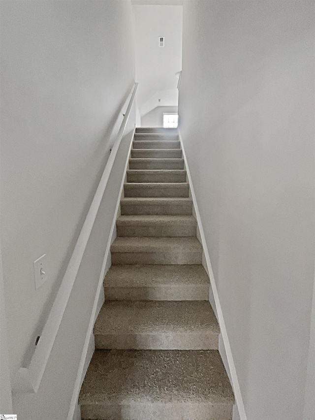 view of stairs