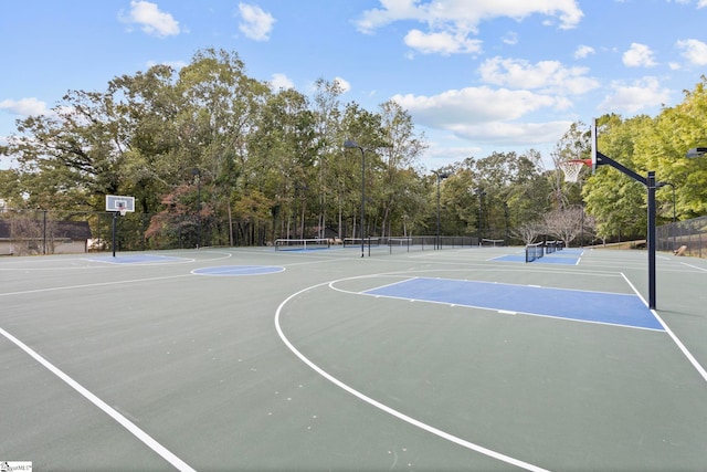 view of basketball court