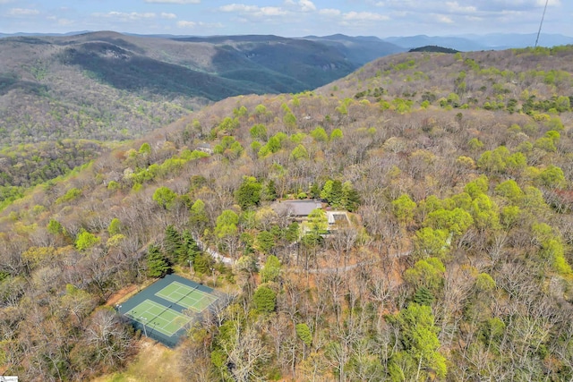 304 Cliff Ridge Dr, Cleveland, SC 29635 - bird's eye view featuring a mountain view and a wooded view