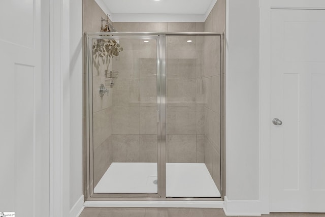 26 Shorncliffe Rd, Simpsonville, SC 29680 - full bathroom featuring a stall shower and baseboards