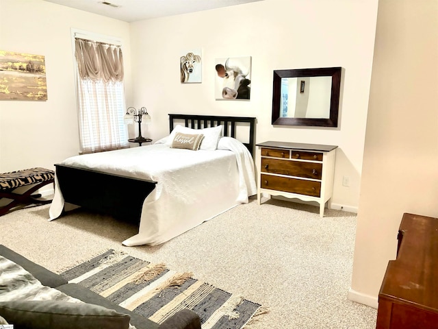 bedroom with carpet flooring